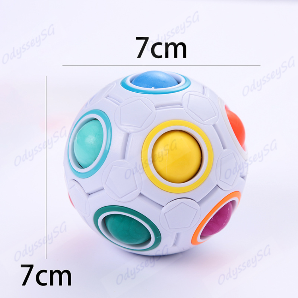 Rainbow Rubik's Ball - Puzzle Ball - Brain Teaser