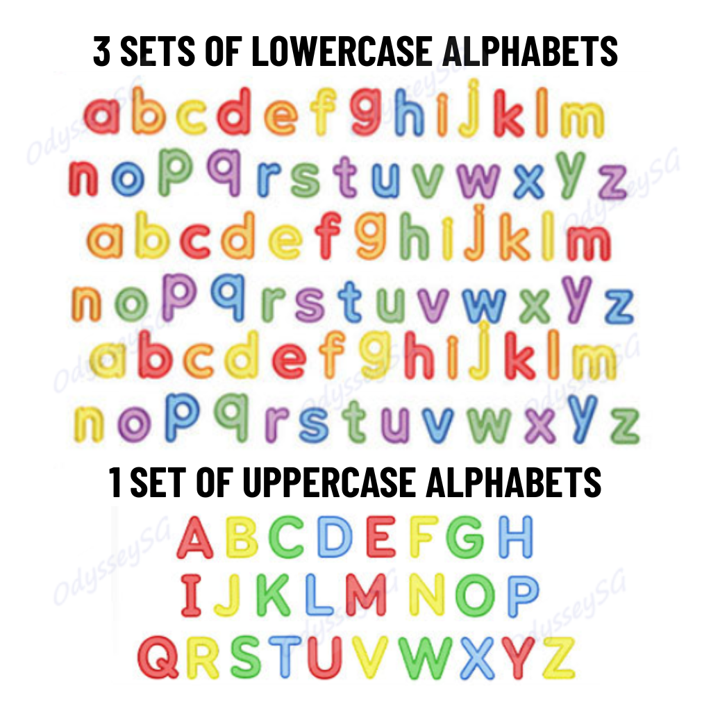 Rainbow Letters Alphabet Upper & Lower Case Letters set Children Kids Educational Toy Games