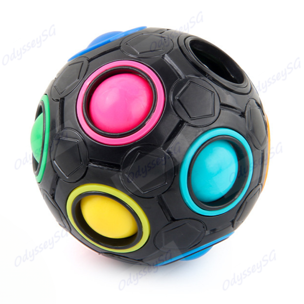 Rainbow Rubik's Ball - Puzzle Ball - Brain Teaser