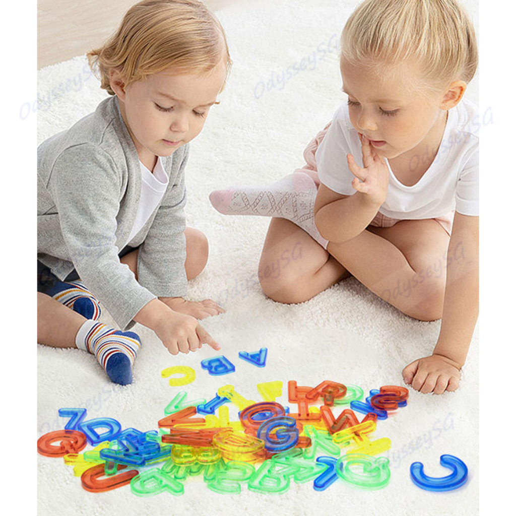 Rainbow Letters Alphabet Upper & Lower Case Letters set Children Kids Educational Toy Games