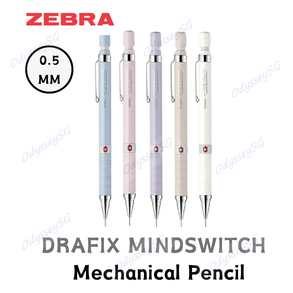 Zebra Drafix MINDSWITCH mechanical pencil 0.5mm - KAWAII LIMITED EDITION - School student pencil