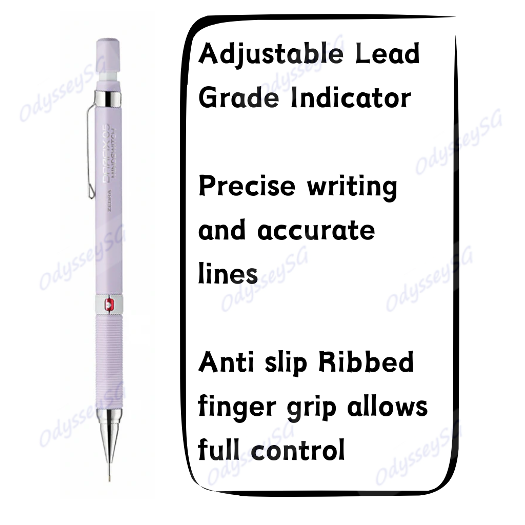 Zebra Drafix MINDSWITCH mechanical pencil 0.5mm - KAWAII LIMITED EDITION - School student pencil