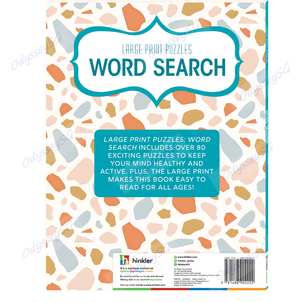 Large Print Puzzles - Wordsearch