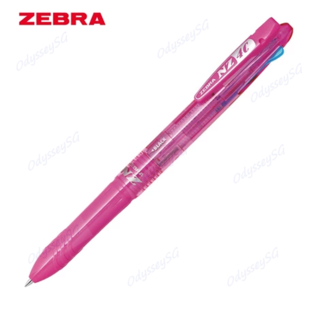 Zebra NZ4C Multi-Color Ballpoint Pen – 4 Ink Colors in One