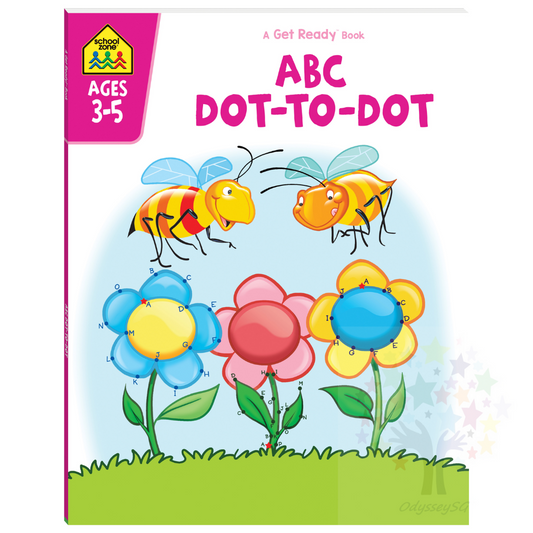 ABC Dot-to-Dot - Preschool children activity book - Age 3-5 - Alphabets Puzzles