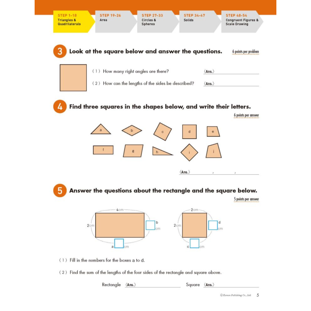 Math Boosters: Geometry - Maths Activity Book - Grade 3-6