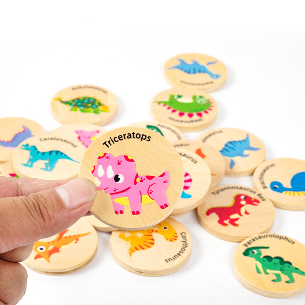 Find the Same Dinosaurs - Memory Match Game