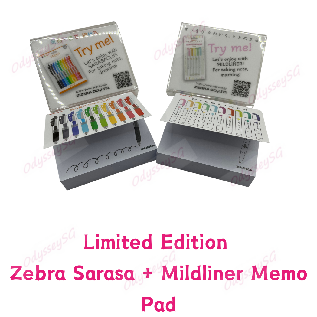 Zebra Teacher’s Day Limited Edition Gift Pack – Sarasa Clip Pen, Mildliner & Memo Pads
