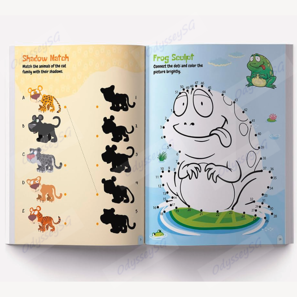 101 Brain Booster children Activity Book - Age 3-6