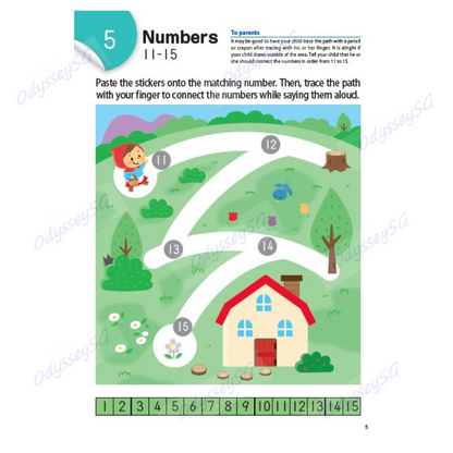 Kumon Counting with Stickers 1-100 - Maths Sticker activity book