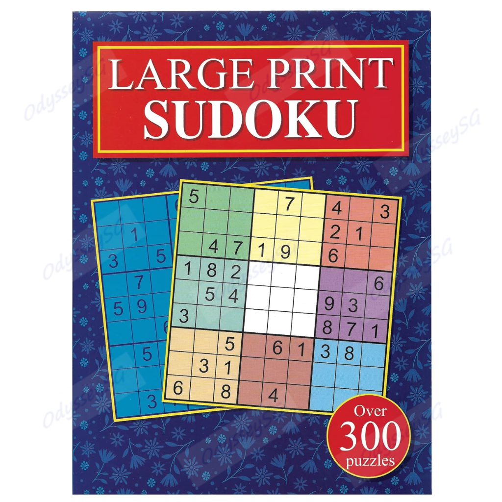 [4 Book set] Large Print Sudoku Puzzle Books for Adults and Teens - Sudoku Activity Book Set