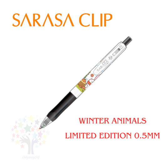 ZEBRA Sarasa Gel - Limited Edition pens - Winter Animals series - 0.5mm
