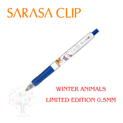 ZEBRA Sarasa Gel - Limited Edition pens - Winter Animals series - 0.5mm