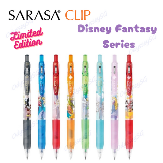 Zebra LIMITED EDITION Sarasa Clip Disney Fantasy Pens 0.5mm