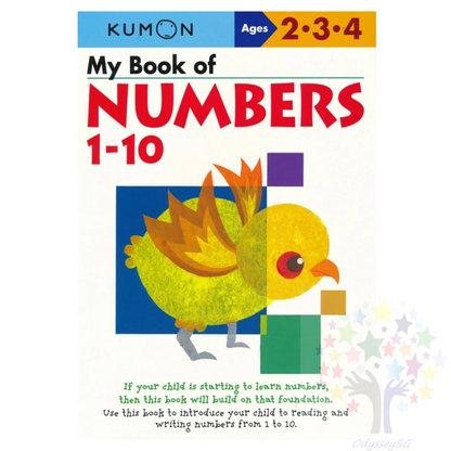 Kumon - My book of Numbers 1-10 - Preschool maths activity workbook - Age 2-4