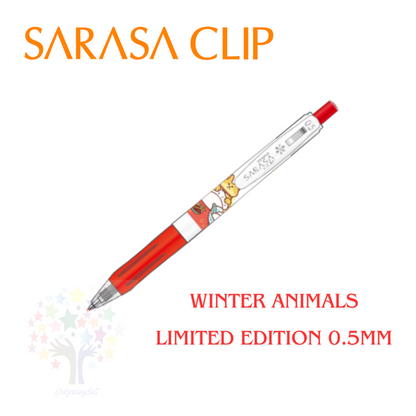 ZEBRA Sarasa Gel - Limited Edition pens - Winter Animals series - 0.5mm