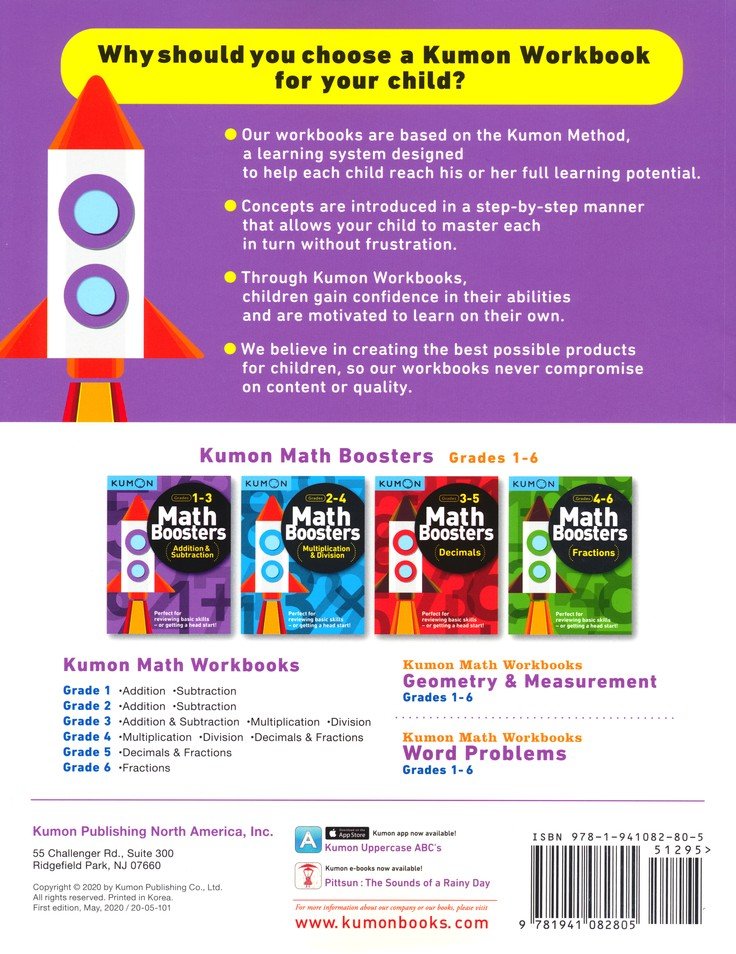 Kumon Math Boosters - Addition & Subtraction Age 6-8